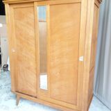 Vintage 2-door and mirror cabinet