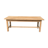 Table de ferme chêne massif avec tiroir