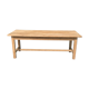 Solid oak farm table with drawer