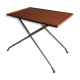Danish teak and aluminium adjustable wine table, 1960s