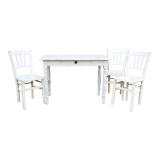 Luterma table and chairs set, shabby chic, 40s