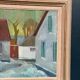 Original Swedish Oil on Canvas – "Vinter Kväll Viks" by Albert Krüger (1885–1965) – Signed – 1945 – Vintage and Framed