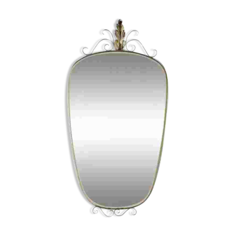 50s 60s rearview mirror 35x71cm