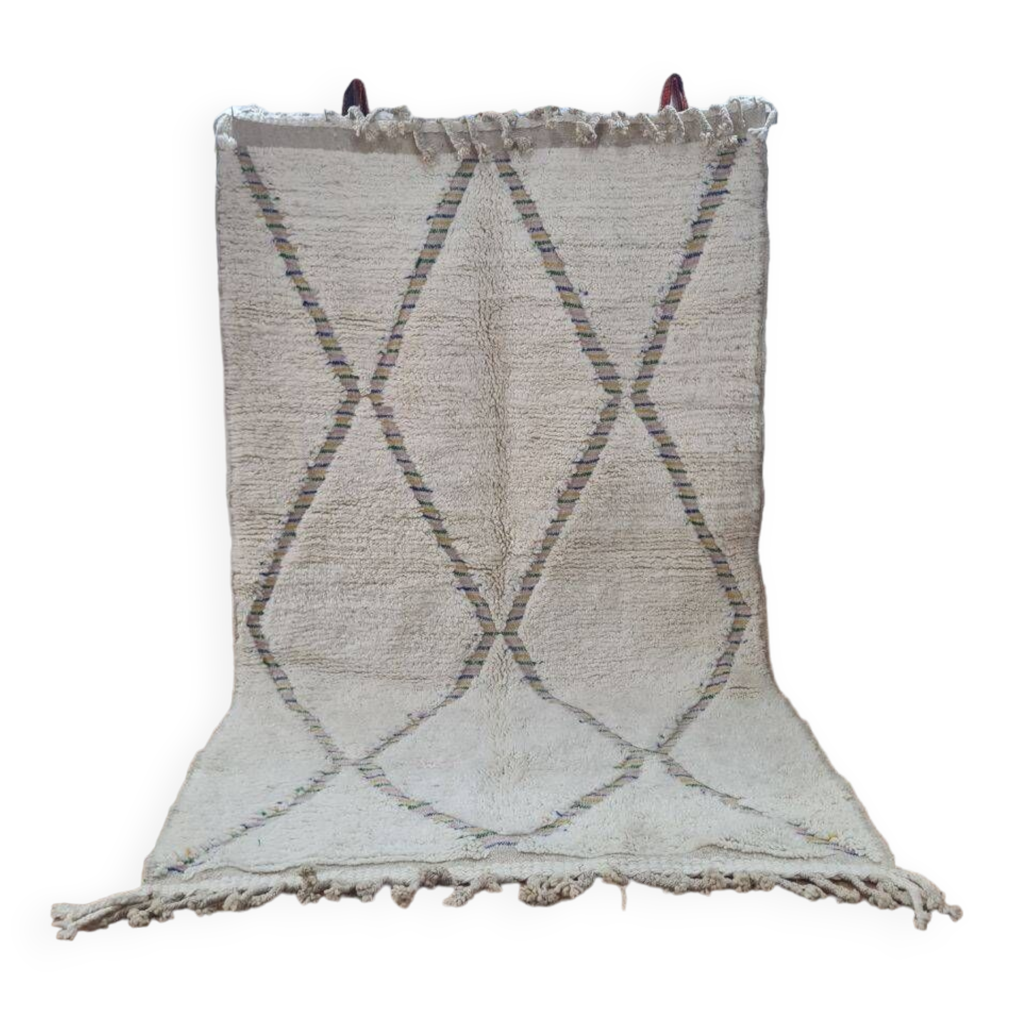 Handmade wool Berber rug 250x150 cm