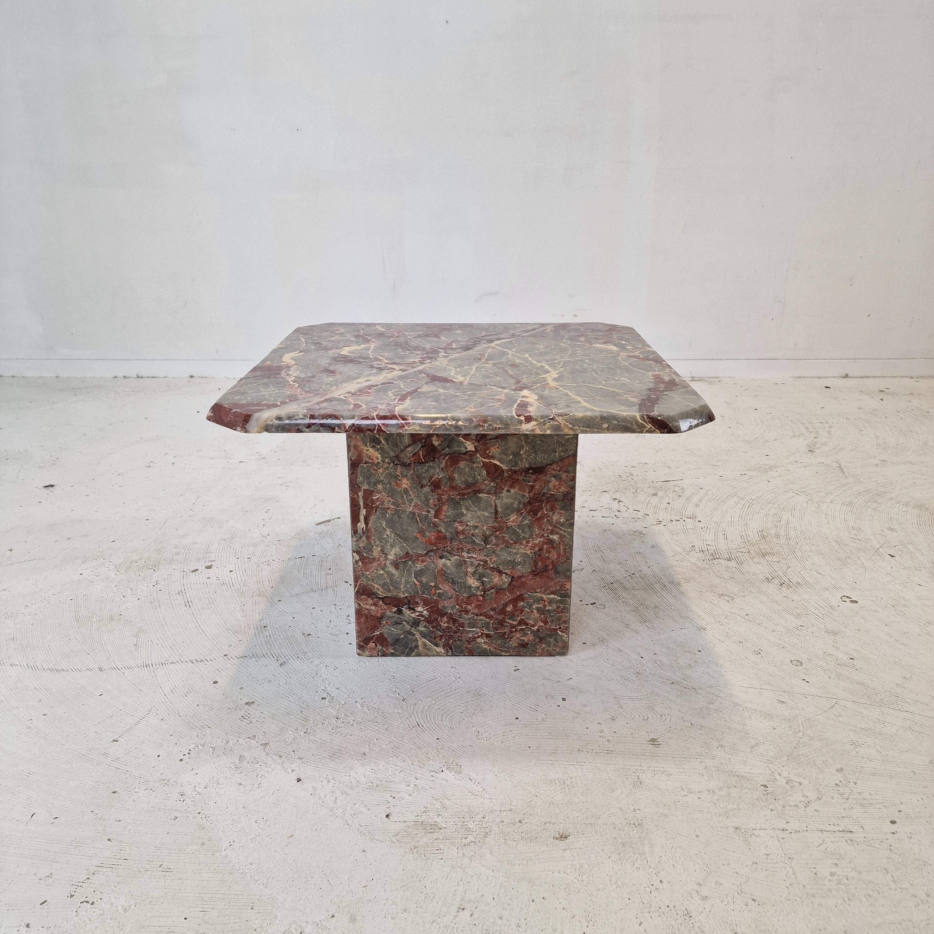 Italian Marble Coffee or Side Table, 1980s