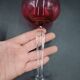 Set of 8 Roemer wine glasses in colored crystal Val Saint Lambert Mod "Saumur"