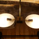Brass pendant lamp Lucien Gau Paris 70s
