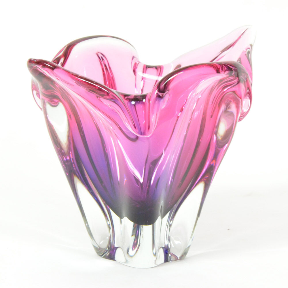 Vase en verre soufflé