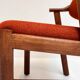 Set reupholstered Danish design chairs by Schou Andersen, 1960s