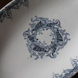 Ravier small oval dish Blue Bordure Lunéville