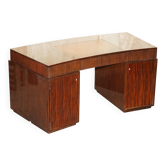 Art Deco Desk Ralph Lauren Macassar & leather