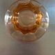 Lot of 8 vintage pink moulded glass cups, 40-50s