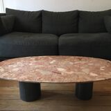 Table basse en marbre terracotta