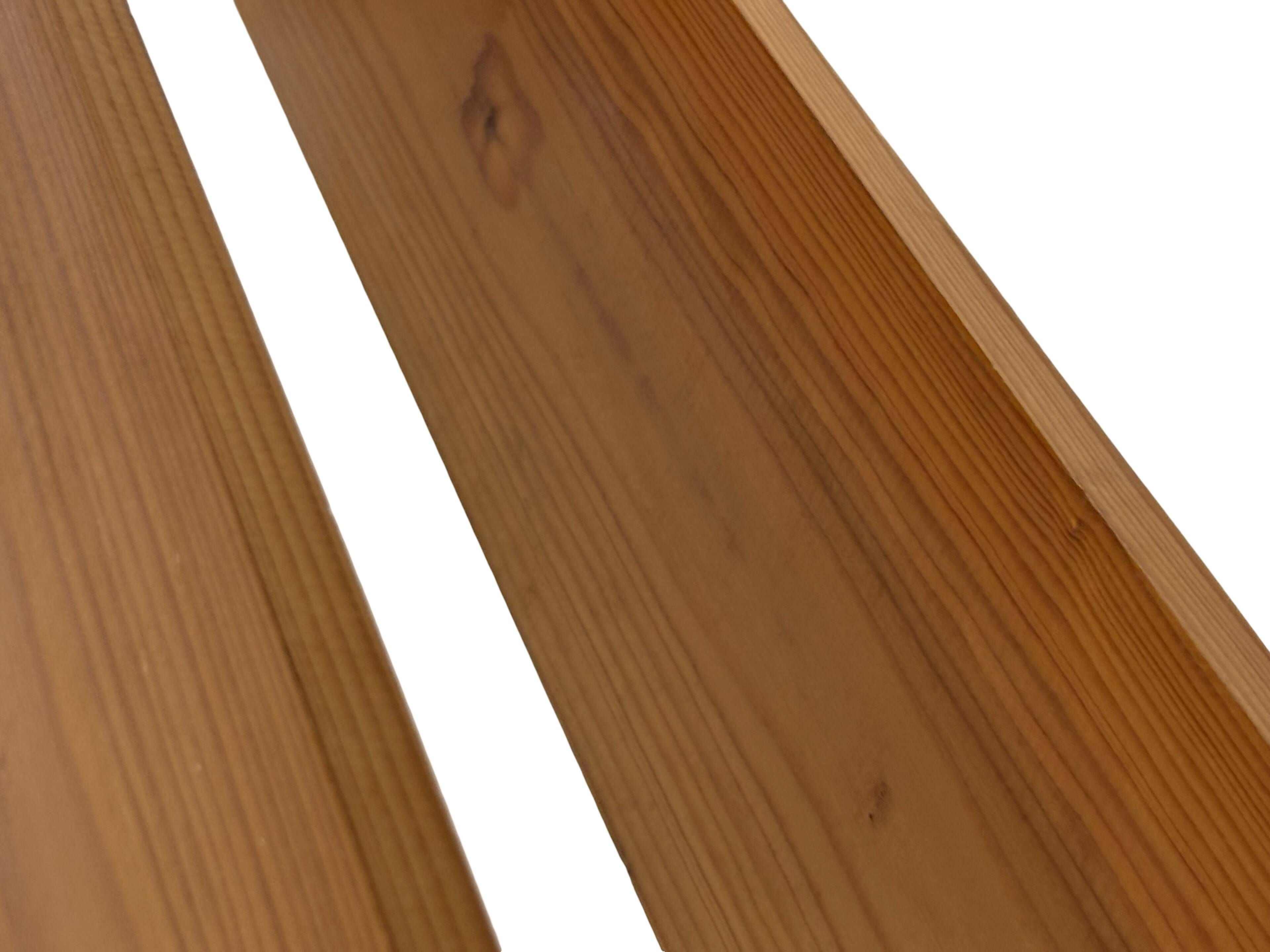Vintage wooden wall shelve rack in pinewood minimalist design