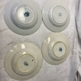 Set of 4 old hollow plates