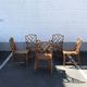 Vintage bamboo dining set in Chippendale style, Italy, year