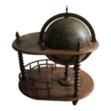Coffee table bar world map