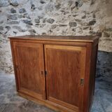 Oak sliding door wardrobe, 1920s