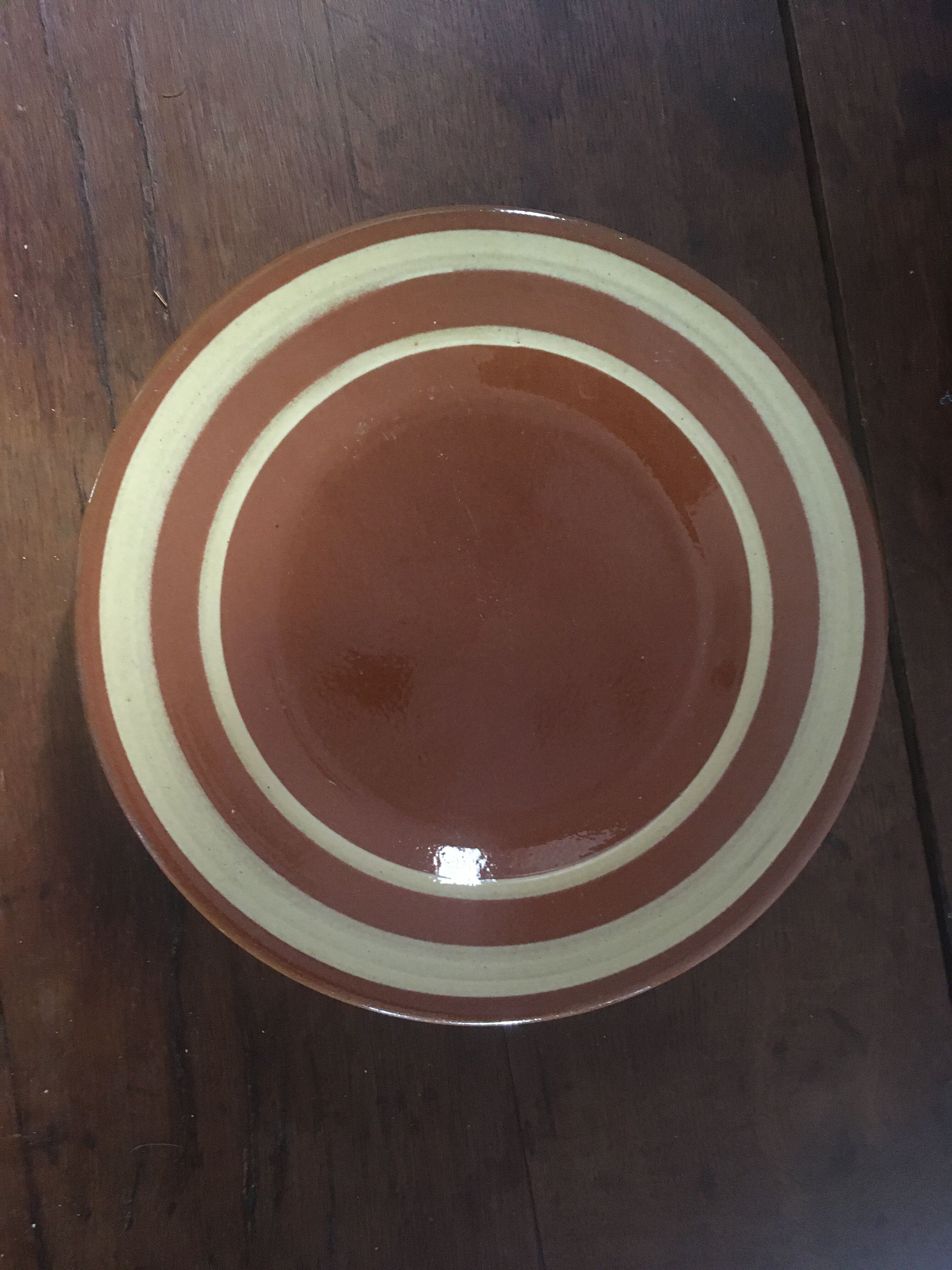 Flat plates terracotta 80s.