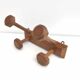 Wall coat rack 4 wooden hooks