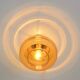1 of 2 hand blown amber glass ceiling lights / redesign vintage wall lamps
