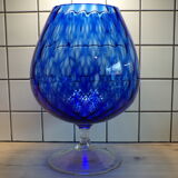 Blue Empoli glass vase
