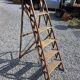 Old wooden step ladder with 6 steps