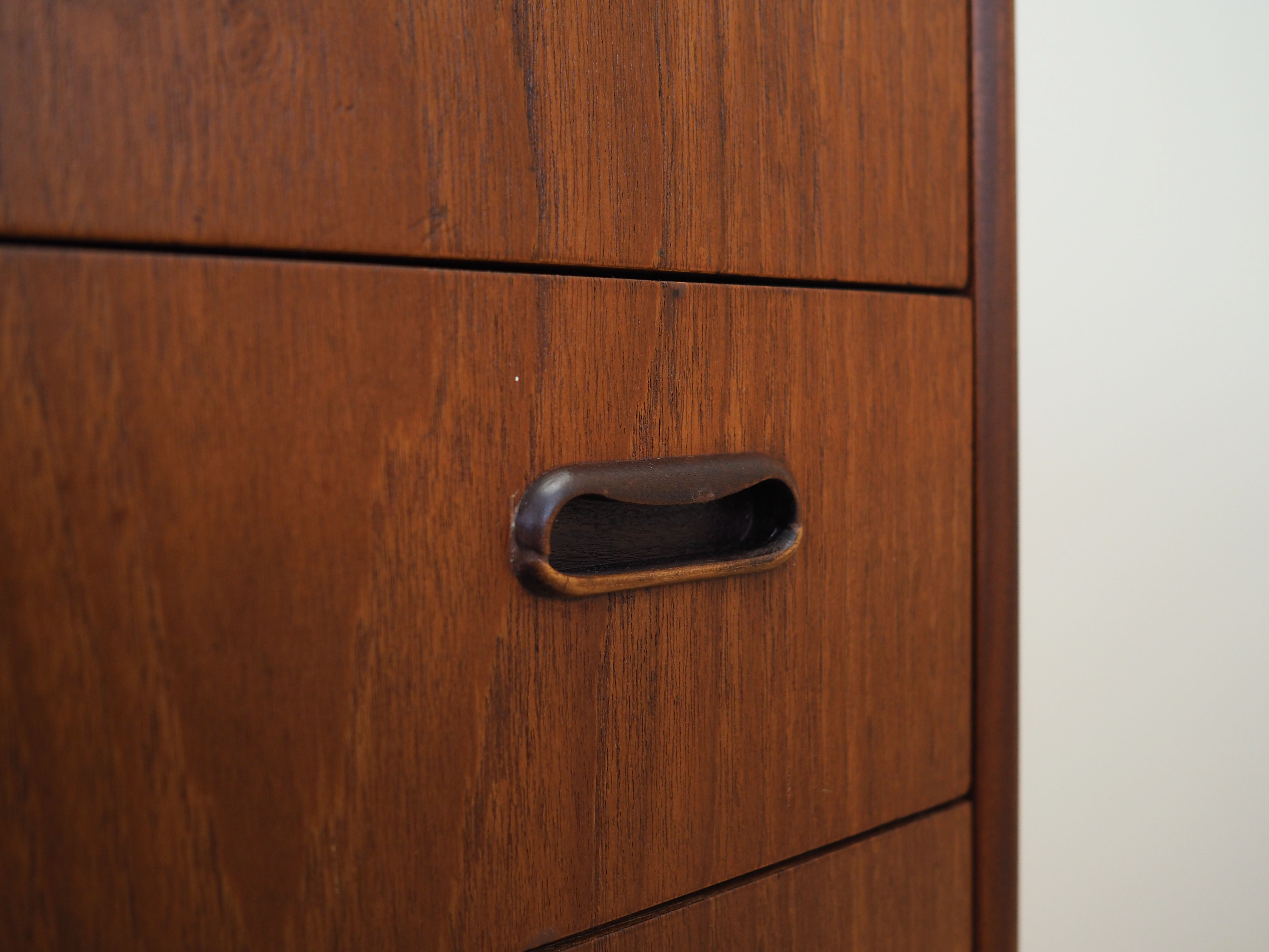 Teak chest of drawers, danish design, 60s, made in denmark