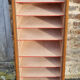 Cabinet storage cabinet with curtains, wooden, vintage.
