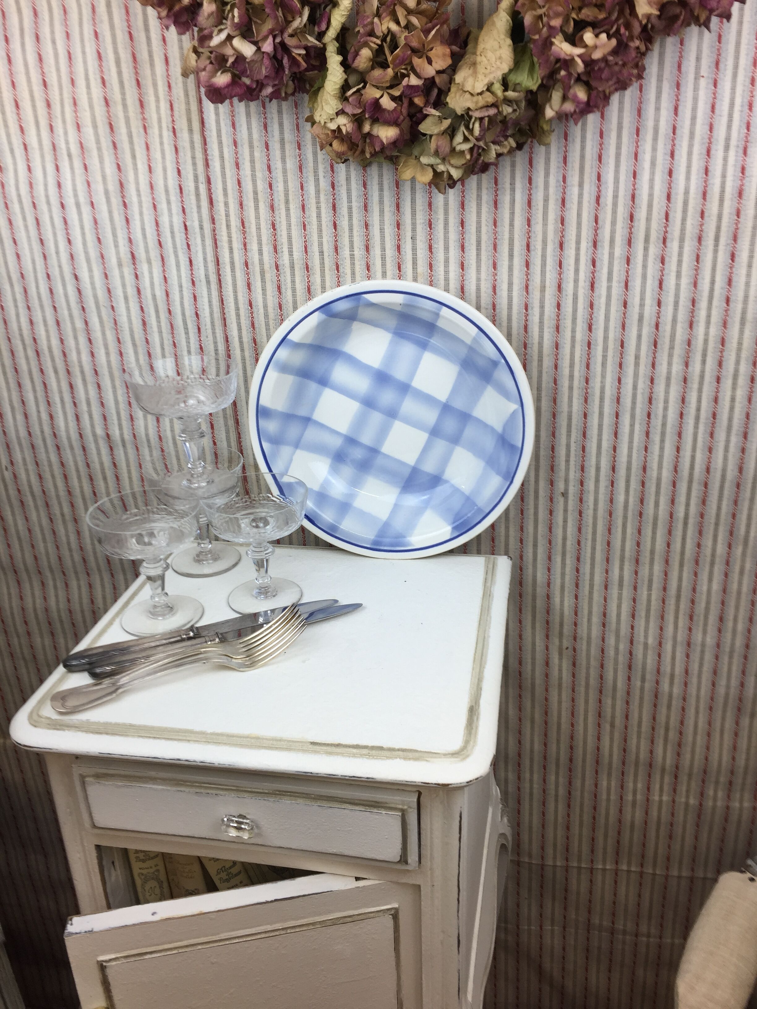 Old artisanal dish made in France not stamped