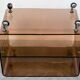 Coffee table by Michel Dumas for Roche Bobois in smoked plexiglass.