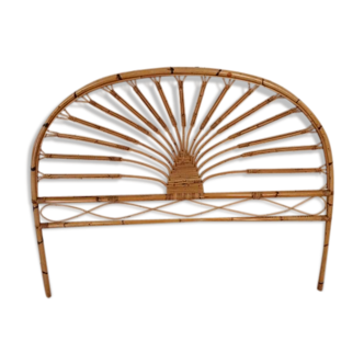 Vintage rattan headboard
