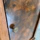 Bedside table / nightstand / column / Somno / Vintage mahogany stand
