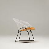 Diamond chair - yellow seatpad