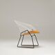 Diamond chair - yellow seatpad