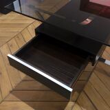 Bureau regency en chrome et cuir de dassas France années 1960