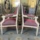 Paire de fauteuils de style Louis XVI