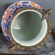 Porcelain vase Imari gilded brass frame Japan 1850-1900.  SB