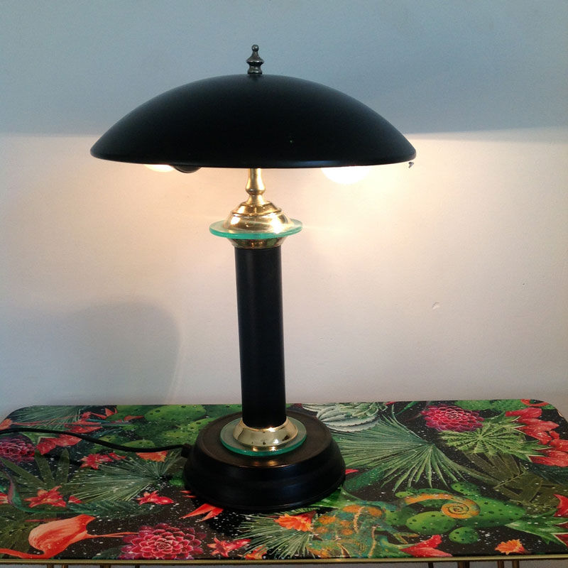 Black and Golden mushroom lamp