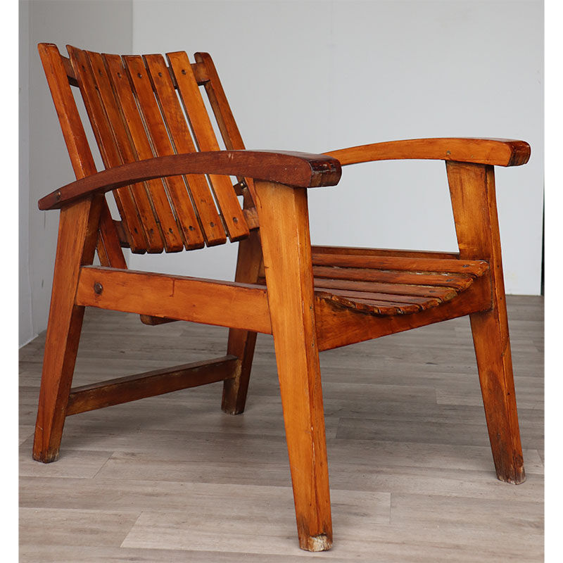 Vintage wooden armchair 1950