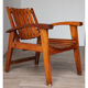 Vintage wooden armchair 1950