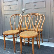 4 bistro chairs 1900 tunawood bistro chairs bentwood Bugholzstuhl