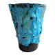 Turquoise lava ceramic vase