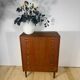 Danish 1960s teak chest of drawers with metal insert