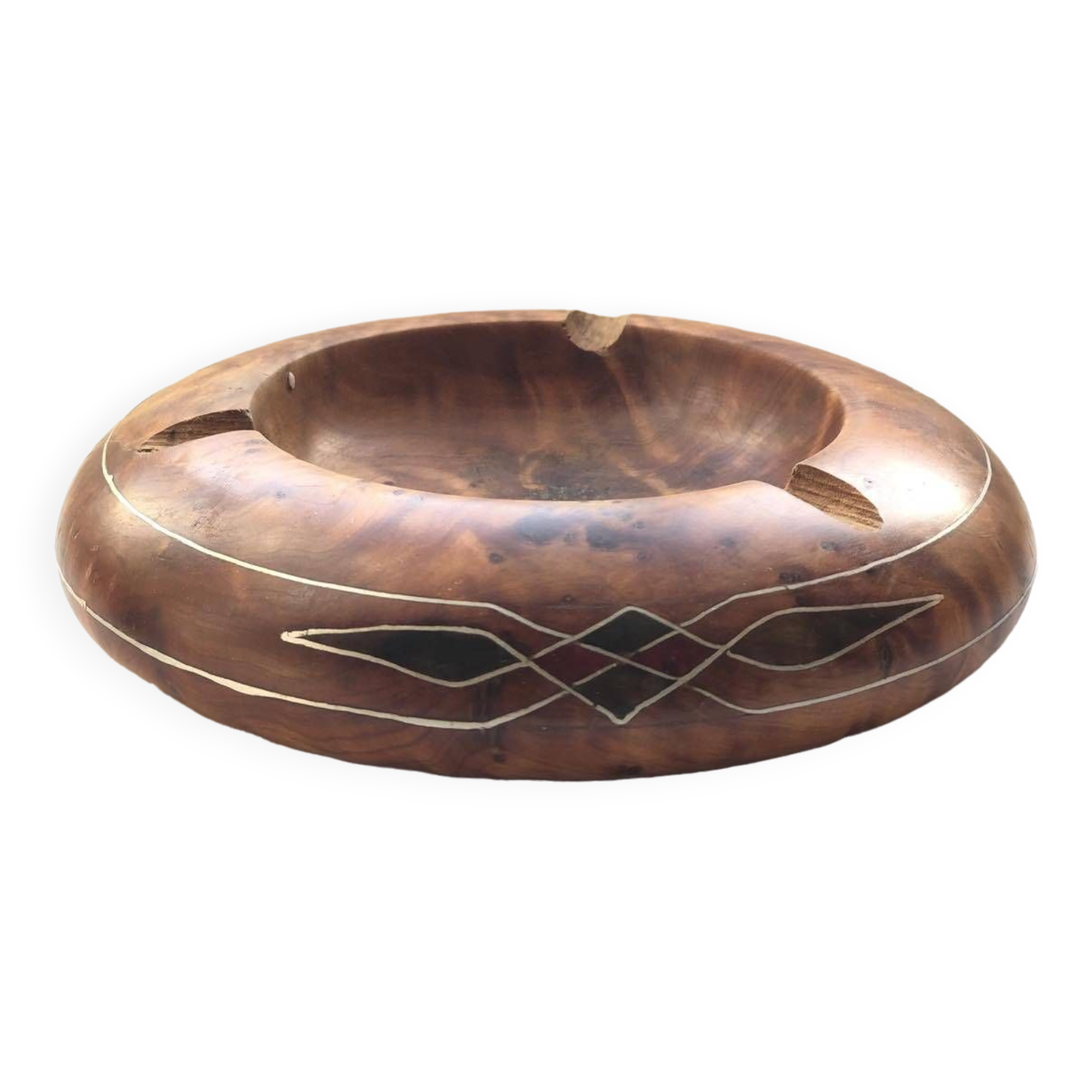 Lot De 3 Cendriers Marocains Terre Cuite - Grand Modèle