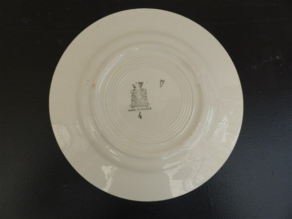 Nidervillier orange tile dessert plates