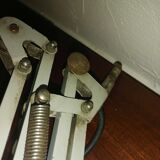 Industrial lamp desk architect 2 arms 1960 1970