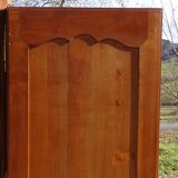 Louis XV style bonnetière in solid cherry wood