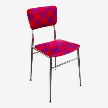 Vintage patchwork velvet chair