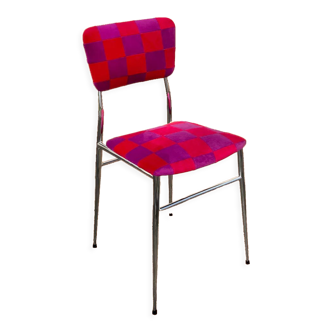 Vintage patchwork velvet chair